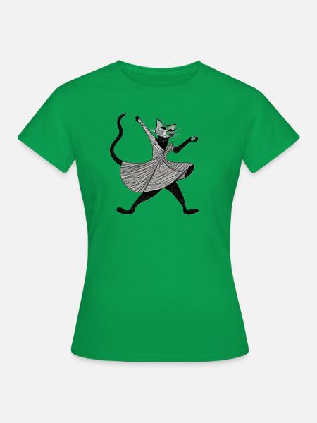 Tango Kater - Frauen T-Shirt - Kelly Green