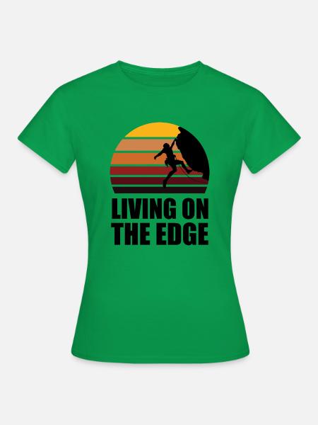 Berge Kletterer Natur Abenteuer - Frauen T-Shirt - Kelly Green