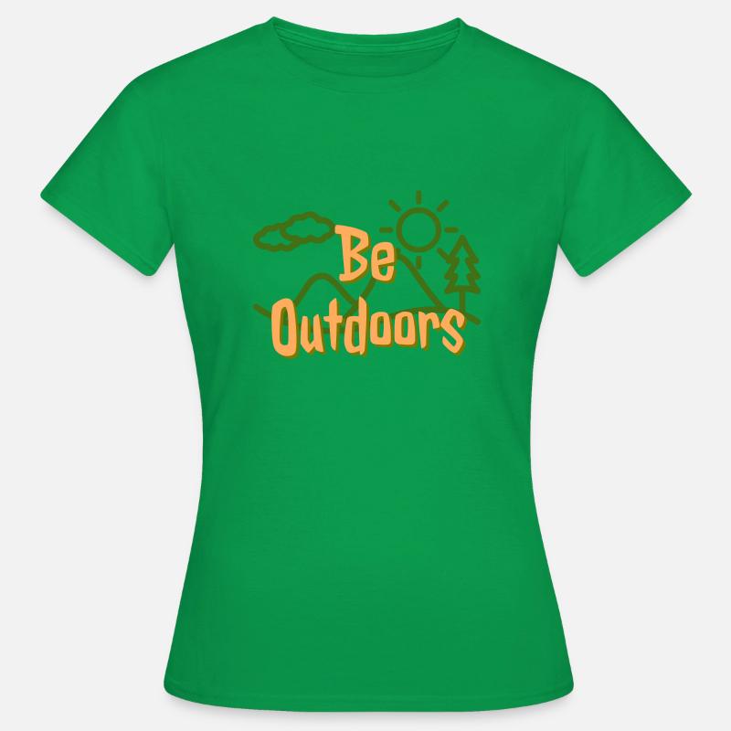 Be Outdoors - Women's T-Shirt - kelly green