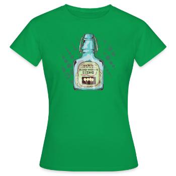 Blinder Wurmstich Shakespeare - Frauen T-Shirt - Kelly Green - Vorne - AI Model Female 172 dark (172cm)