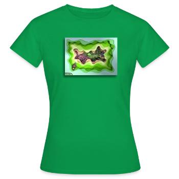 Pays des merveilles - T-shirt Femme - vert - Devant - AI Model Female 172 dark (172cm)