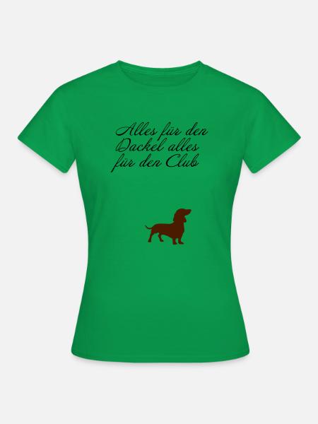 Dackel - Frauen T-Shirt - Kelly Green