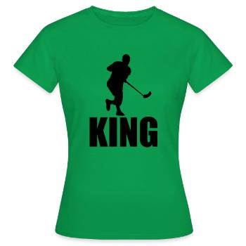 Unihockey - Frauen T-Shirt - Kelly Green - Vorne - AI Model Female 172 dark (172cm)