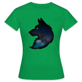 Mystical Wolf - Frauen T-Shirt - Kelly Green - Vorne - AI Model Female 172 dark (172cm)