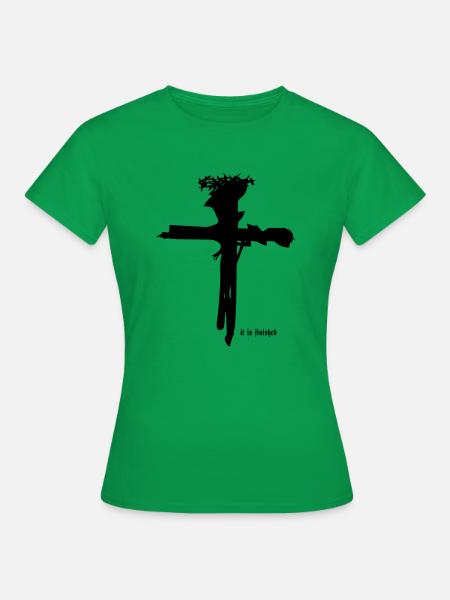 Croix de Jésus - T-shirt Femme - vert
