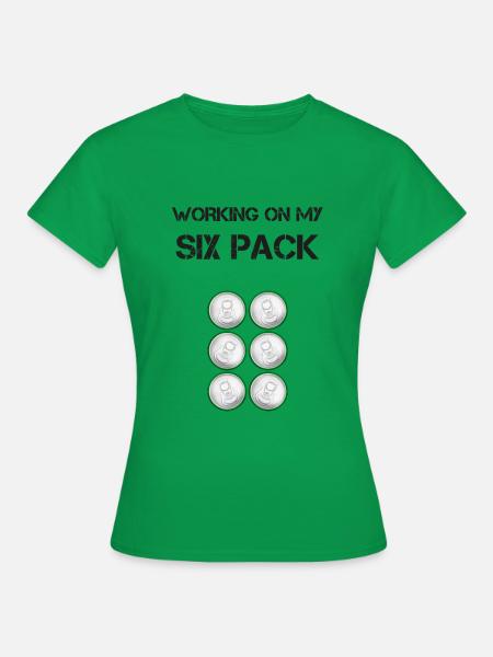 Sixpack - Frauen T-Shirt - Kelly Green