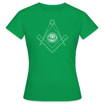 Franc-Maçonnerie - Sciences - T-shirt Femme - vert - Devant - AI Model Female 172 dark (172cm)