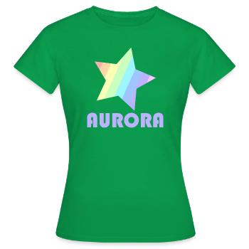 Stella pastel Aurora - T-shirt Femme - vert - Devant - AI Model Female 172 dark (172cm)