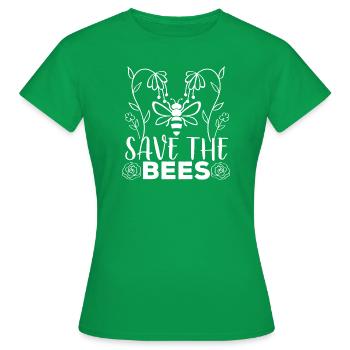 Save the bees, Save the Bees, Beekeepers - Women's T-Shirt - kelly green - Front - AI Model Female 172 dark (172cm)