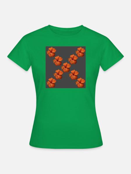 Blüten-Kreuz - Frauen T-Shirt - Kelly Green