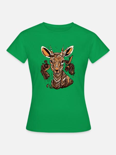 Maya, die Antilope - Frauen T-Shirt - Kelly Green