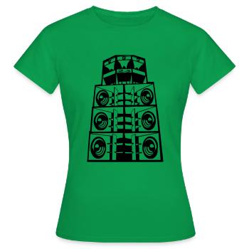 Soundsystem 23 - Frauen T-Shirt - Kelly Green - Vorne - AI Model Female 172 dark (172cm)