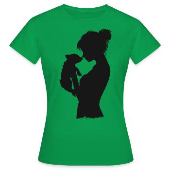 Amour - T-shirt Femme - vert - Devant - AI Model Female 172 dark (172cm)