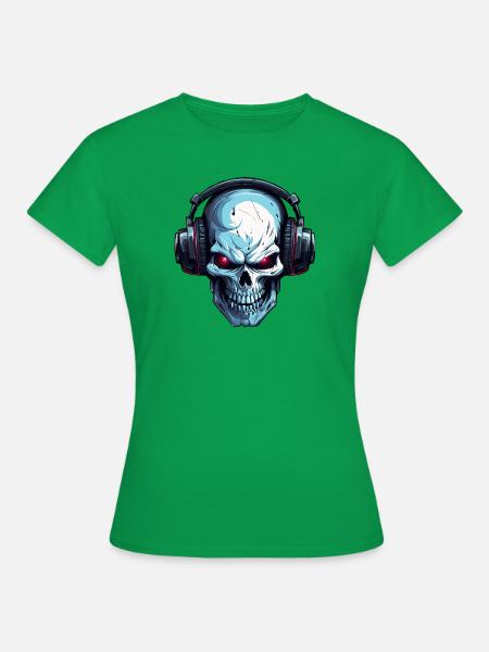 Cooles Skull Sound T-Shirt !!! - Frauen T-Shirt - Kelly Green