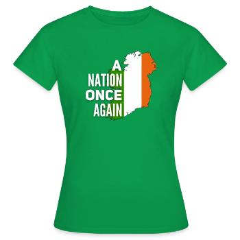 Irland - Frauen T-Shirt - Kelly Green - Vorne - AI Model Female 172 dark (172cm)