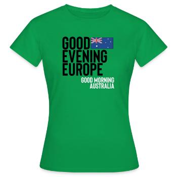 Australie - T-shirt Femme - vert - Devant - AI Model Female 172 dark (172cm)