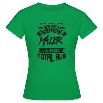 Maler - Frauen T-Shirt - Kelly Green - Vorne - AI Model Female 172 dark (172cm)