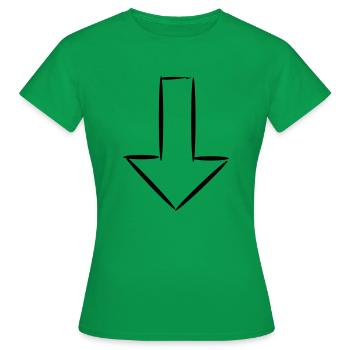 Pfeil - Frauen T-Shirt - Kelly Green - Vorne - AI Model Female 172 dark (172cm)
