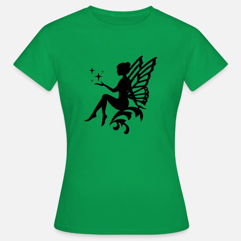 Fairy in your favorite color - vector - Women's T-Shirt - kelly green