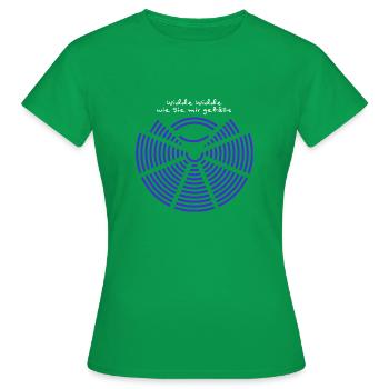 Wie sie mir gefällt Europaparlament Tribial - Frauen T-Shirt - Kelly Green - Vorne - AI Model Female 172 dark (172cm)
