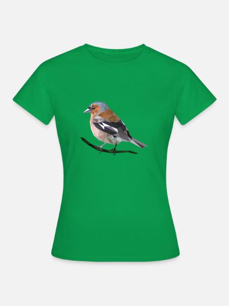 Buchfink - Frauen T-Shirt - Kelly Green