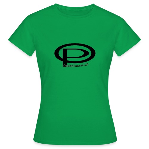 Paddelszene Logo schwarz - Frauen T-Shirt