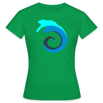 Vague d’eau! - T-shirt Femme - vert - Devant - AI Model Female 172 dark (172cm)