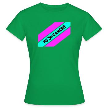 Fu... Cancer / Lutte contre le cancer / Fu.. Cancer - T-shirt Femme - vert - Devant - AI Model Female 172 dark (172cm)