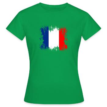 France - France - T-shirt Femme - vert - Devant - AI Model Female 172 dark (172cm)