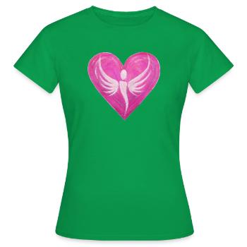 LiebesWellenEngel - Sonja Ariel von Staden - Women's T-Shirt - kelly green - Front - AI Model Female 172 dark (172cm)