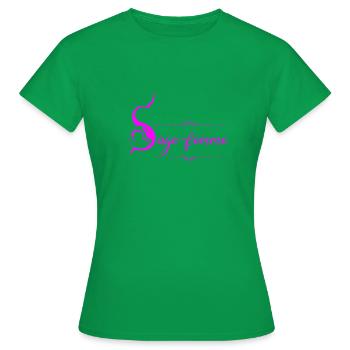 Midwife - Women's T-Shirt - kelly green - Front - AI Model Female 172 dark (172cm)