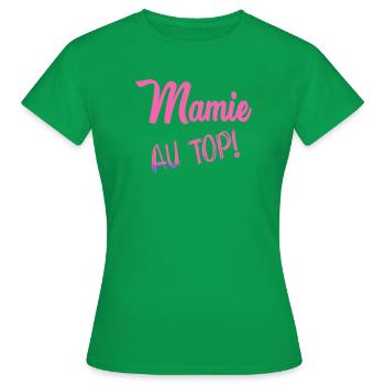 GRANNY - Women's T-Shirt - kelly green - Front - AI Model Female 172 dark (172cm)