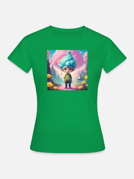 Goblin im Märchenwald - Frauen T-Shirt - Kelly Green