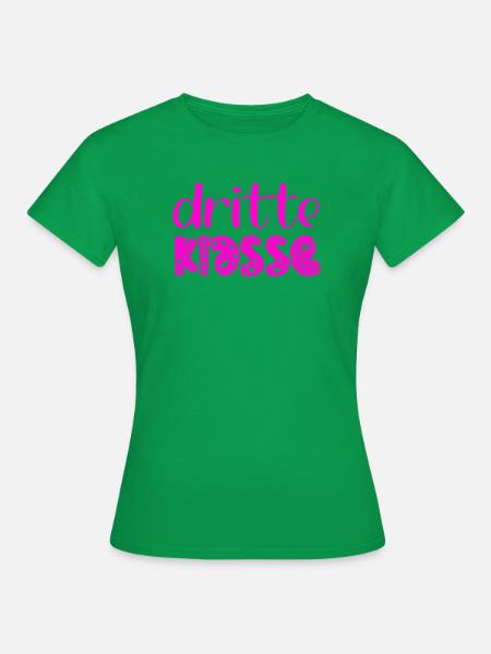 Grundschule 3. Klasse - Dritte Schulklasse - Frauen T-Shirt - Kelly Green