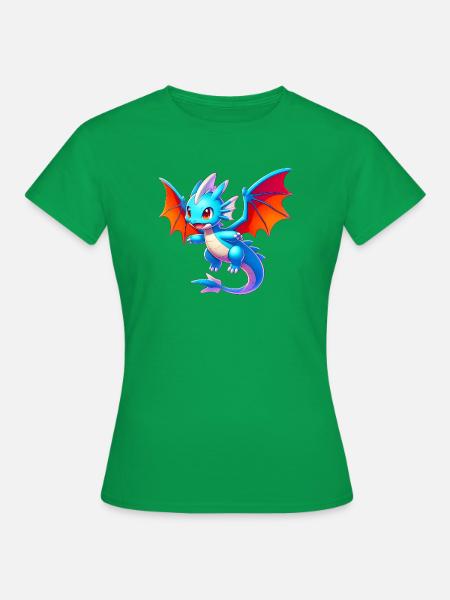 Drache - Frauen T-Shirt - Kelly Green