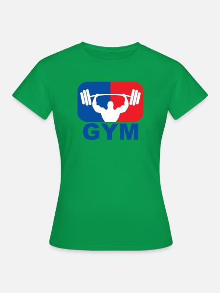 GYM Bodybuilding Gewicht - Frauen T-Shirt - Kelly Green