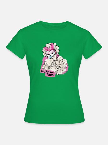 Hühner Girl - Frauen T-Shirt - Kelly Green