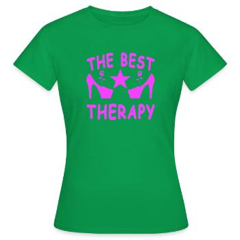 Talons hauts - T-shirt Femme - vert - Devant - AI Model Female 172 dark (172cm)