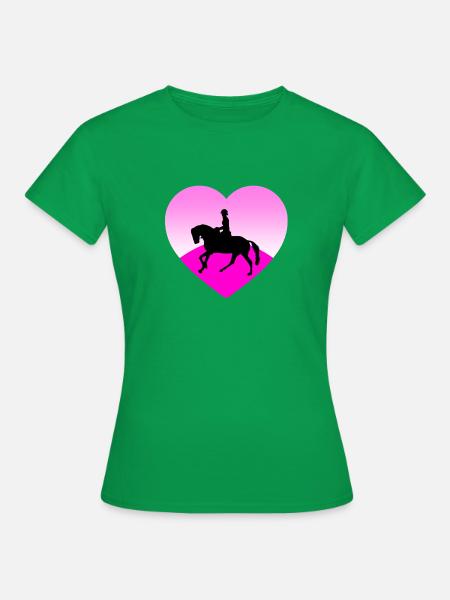 Pferde - Frauen T-Shirt - Kelly Green