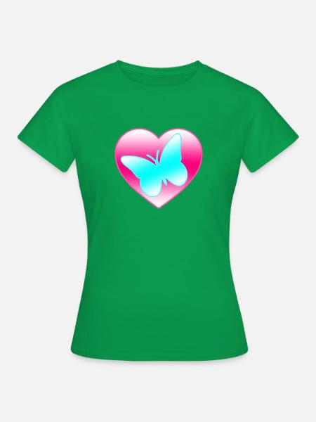 Schmetterling - Frauen T-Shirt - Kelly Green