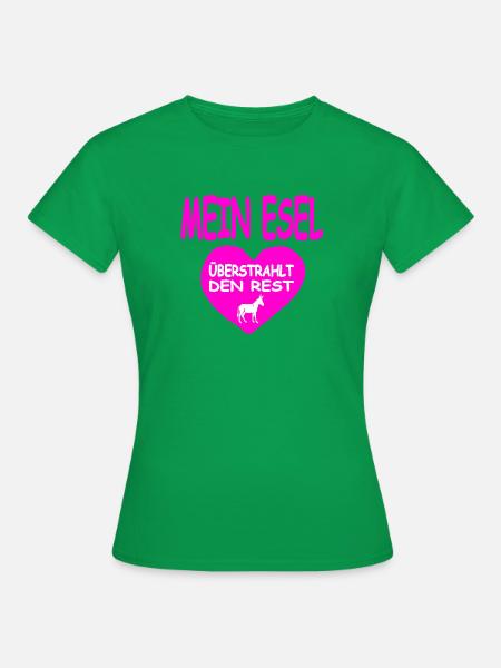 Esel - Frauen T-Shirt - Kelly Green