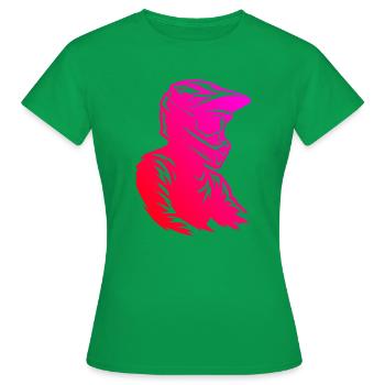 Motocross Liebe zum Anziehen - Frauen T-Shirt - Kelly Green - Vorne - AI Model Female 172 dark (172cm)