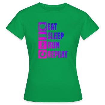 Motif classique de course - T-shirt Femme - vert - Devant - AI Model Female 172 dark (172cm)