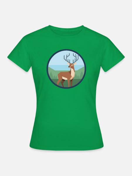 Hirsch - Frauen T-Shirt - Kelly Green