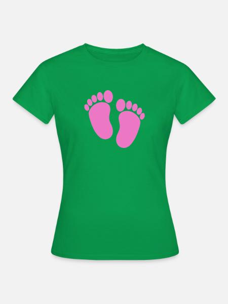 Babyfüße - Frauen T-Shirt - Kelly Green