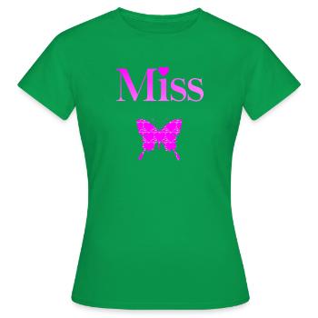 Miss Papillon Fushia - Women's T-Shirt - kelly green - Front - AI Model Female 172 dark (172cm)