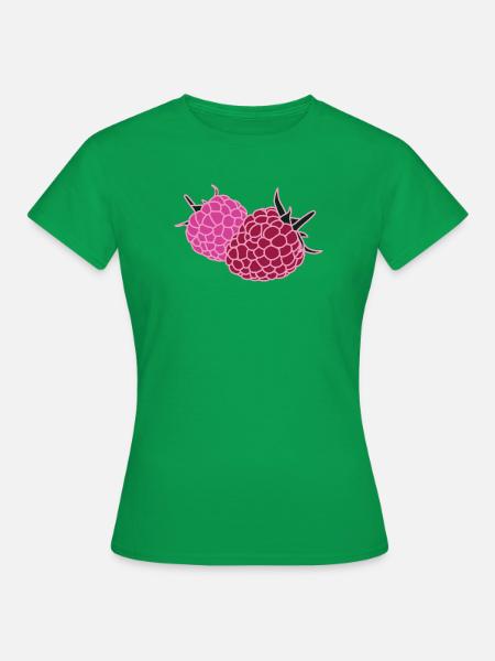 Raspberry Duo Pop Art - Frauen T-Shirt - Kelly Green