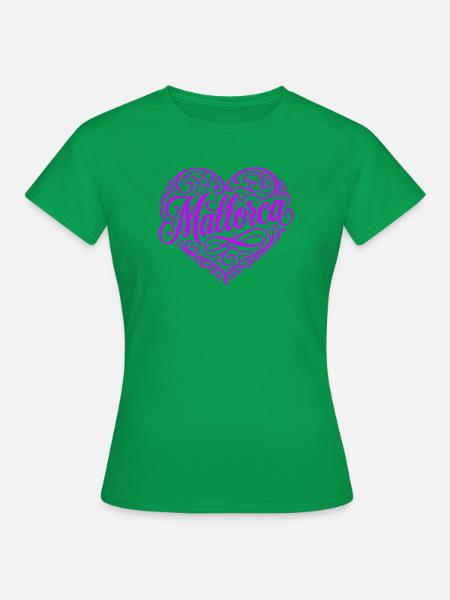 Mallorca Herz - Frauen T-Shirt - Kelly Green
