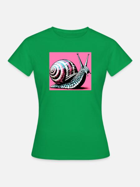 Schnecke - Frauen T-Shirt - Kelly Green