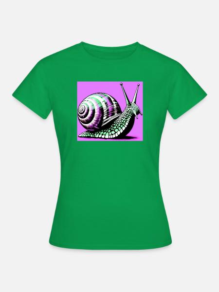 Schnecke - Frauen T-Shirt - Kelly Green